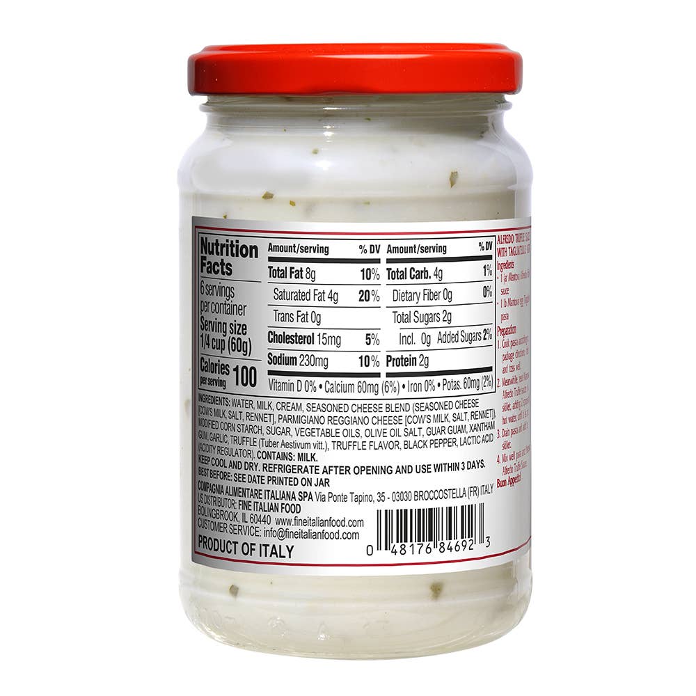 Mantova Alfredo Truffle Sauce, 12.5 Oz.