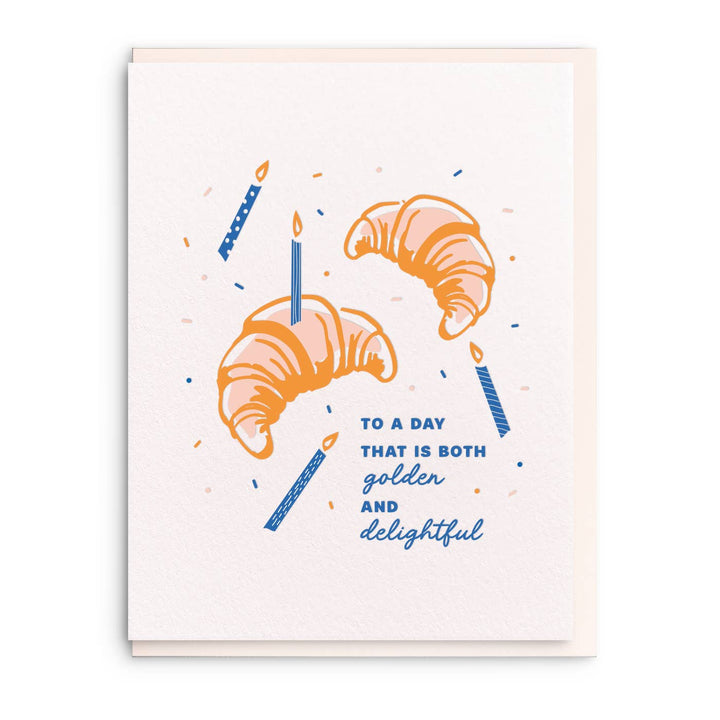 Croissant Birthday Greeting Card