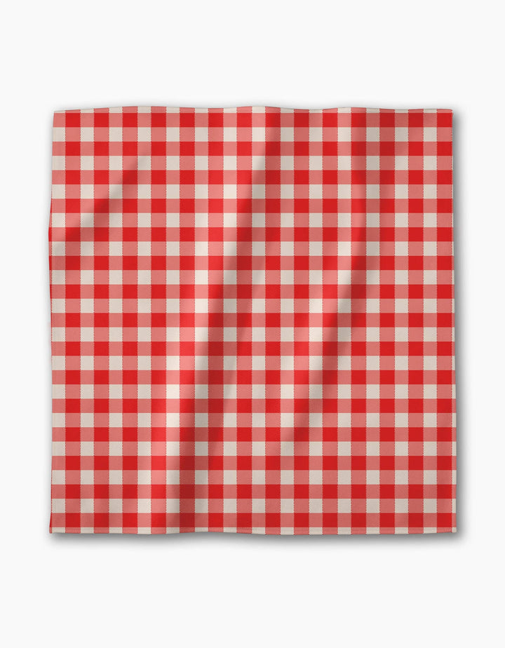 Ripe Tomato Gingham Dinner Napkins, Set Of 6