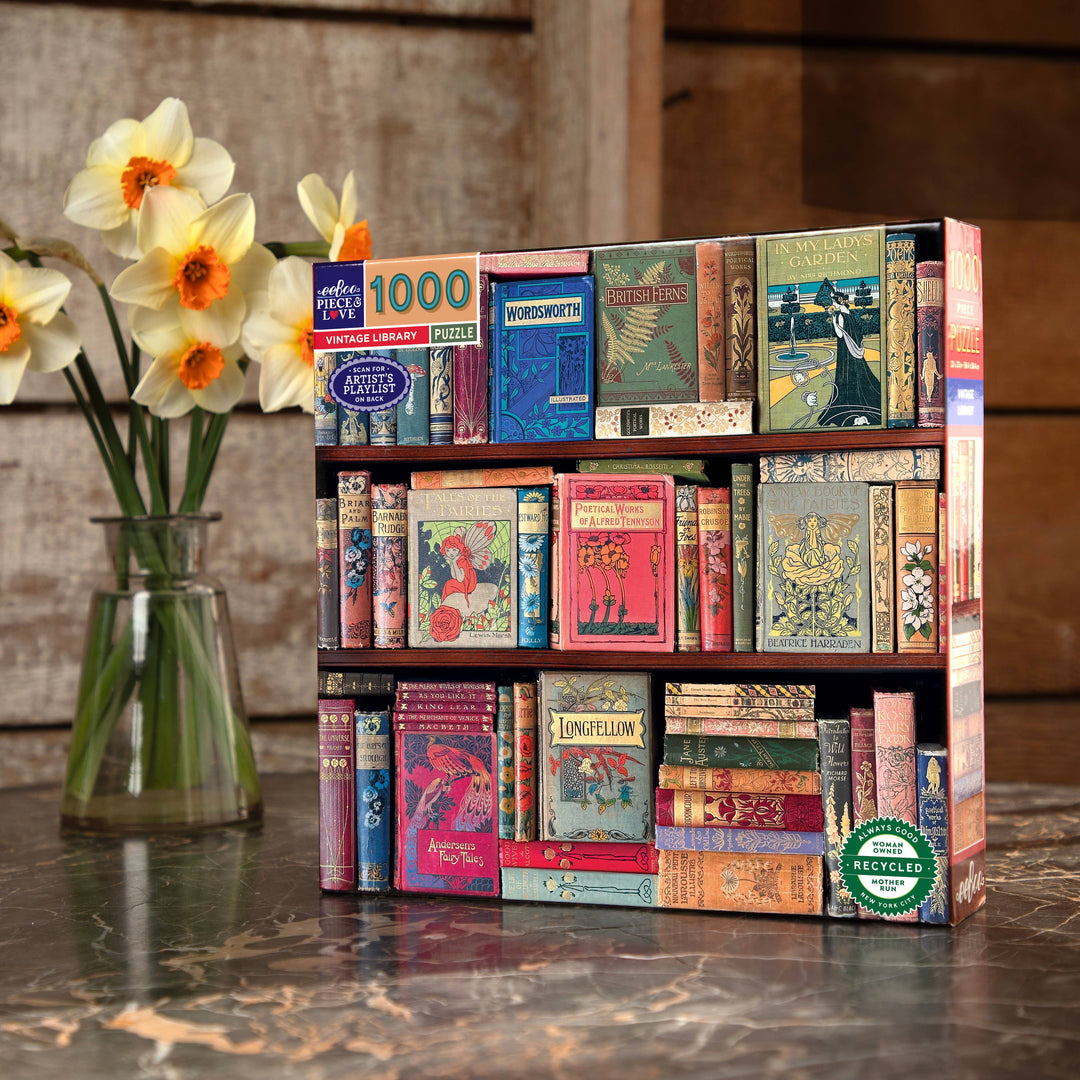 Vintage Library Puzzle, 1000 Piece