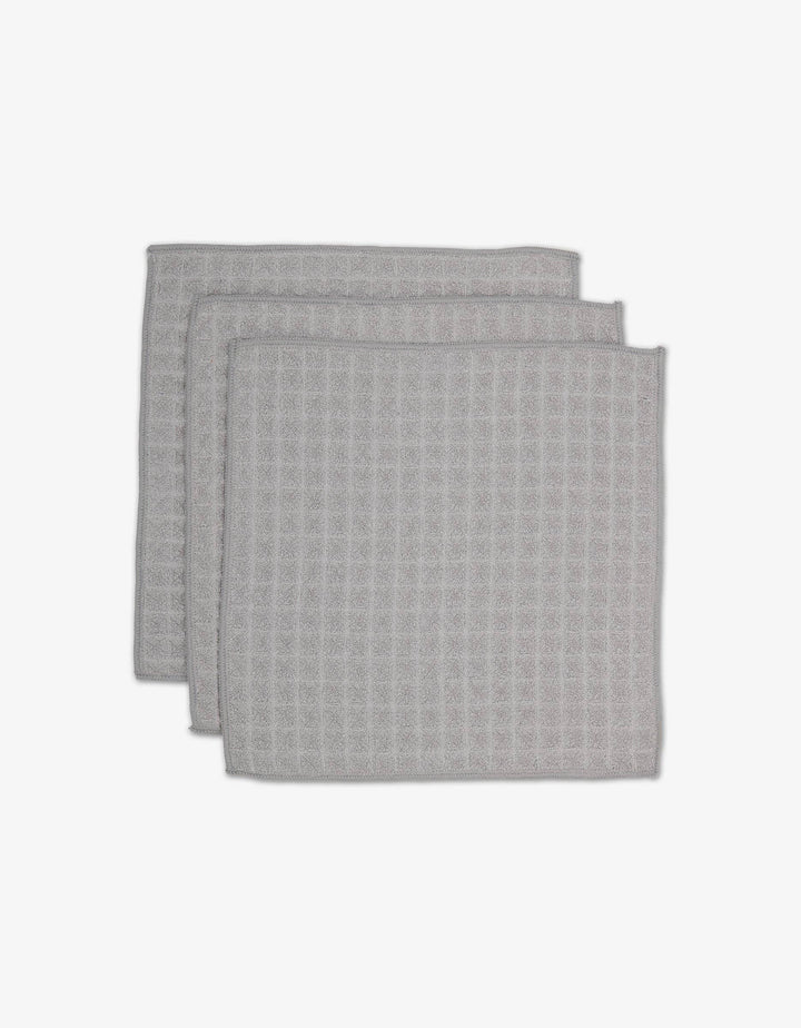 Stone Waffle Washcloths, Set of 3