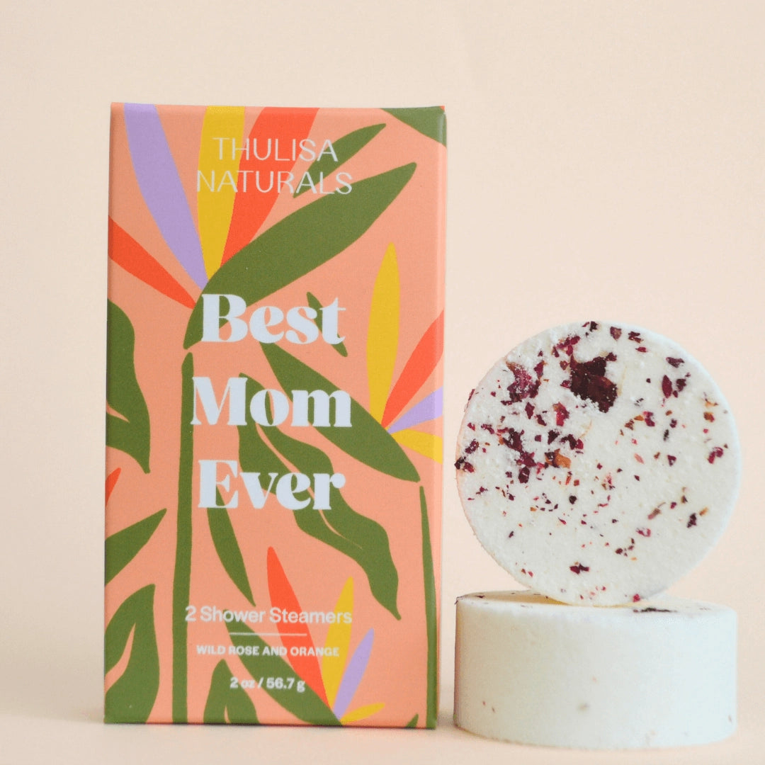 Orange & Rose Best Mom Ever Shower Steamers, Set Of 2
