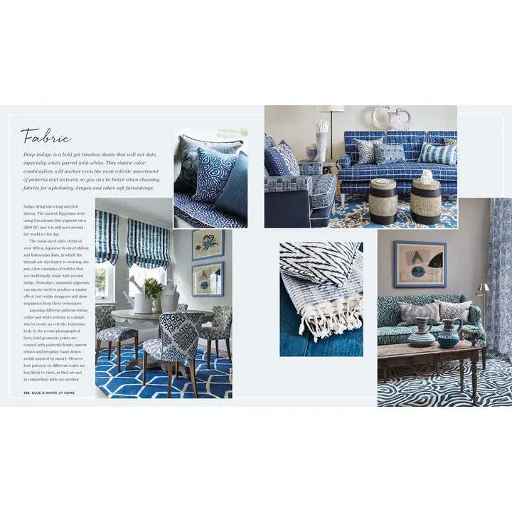 Blue & White At Home