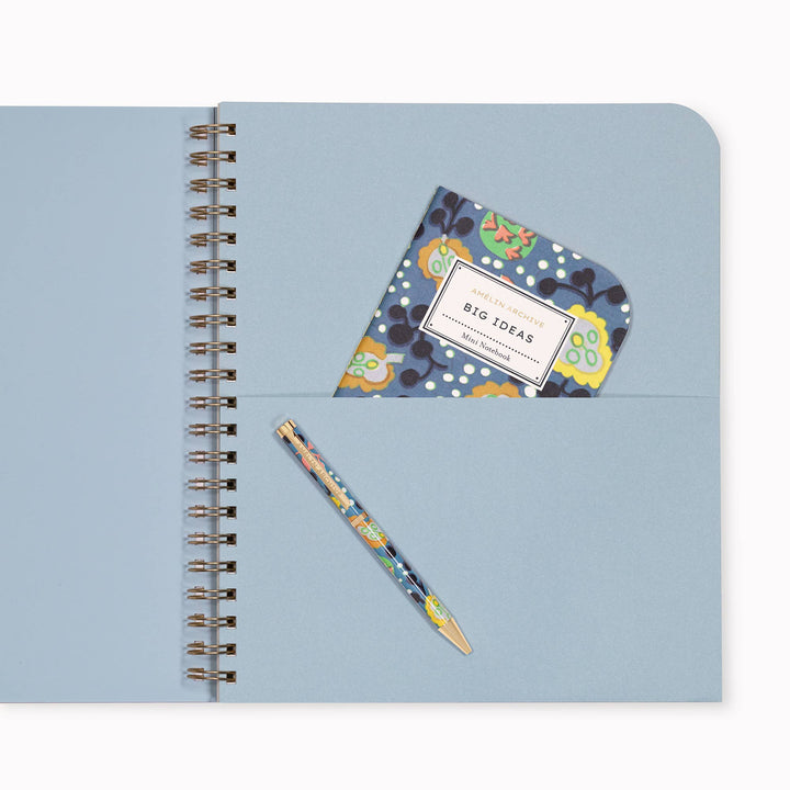 Large Spiral Notebook, Chimie Des Fleurs