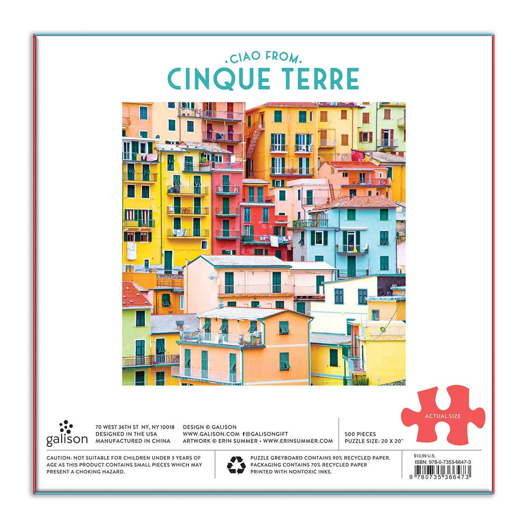 Ciao from Cinque Terre Puzzle, 500 Piece