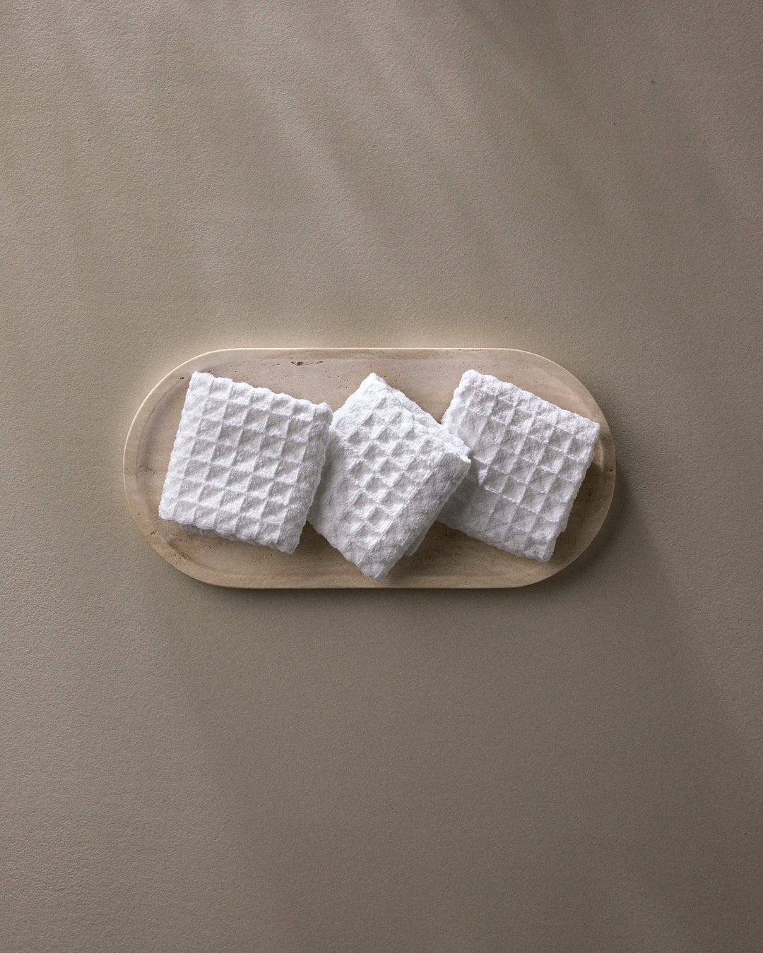 Cloud Waffle Washcloths, Set of 3