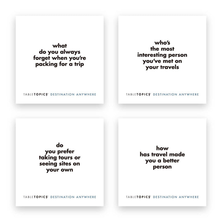 TableTopics Destination Anywhere | Conversation Starters