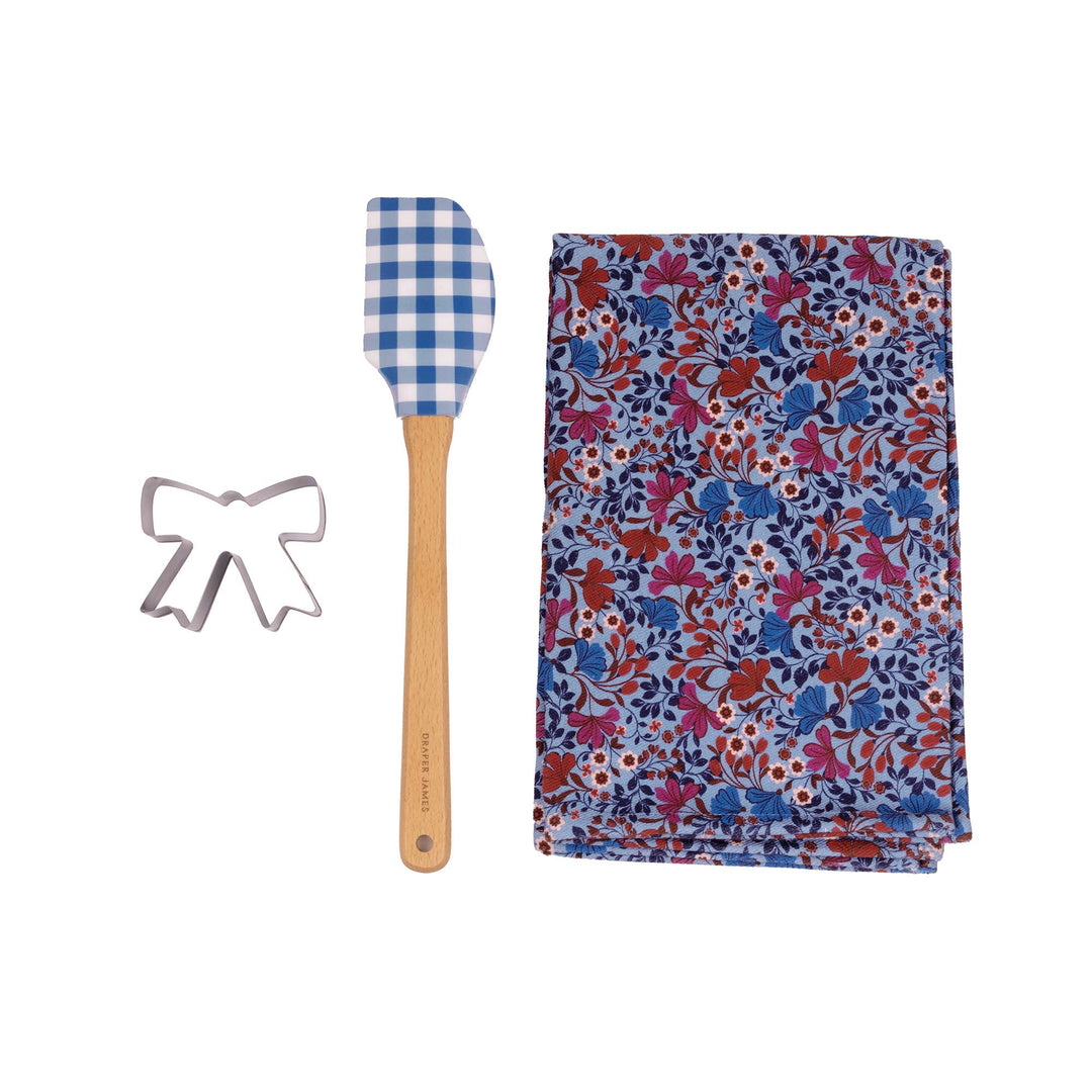 Coneflower Forever Blue Tea Towel Gift Set