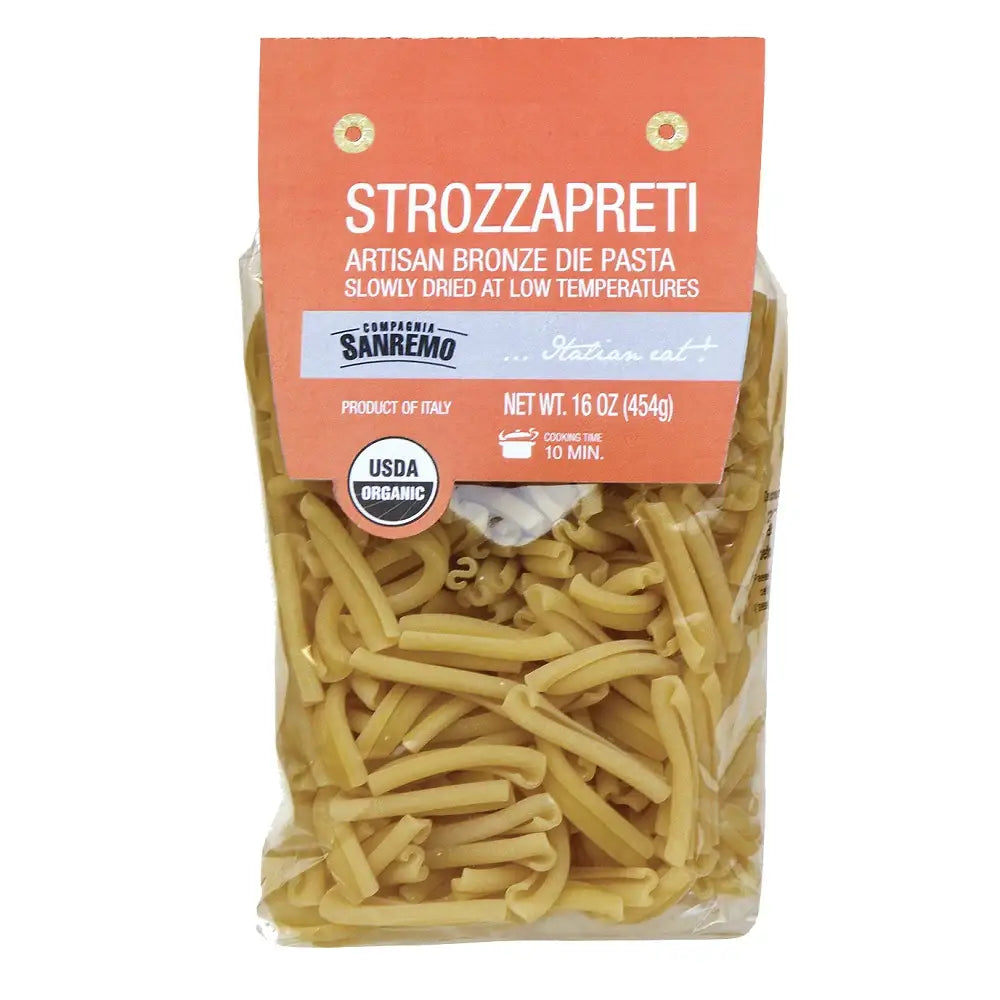 Co. Sanremo Organic Artisan Strozzapreti, 1 Lb.