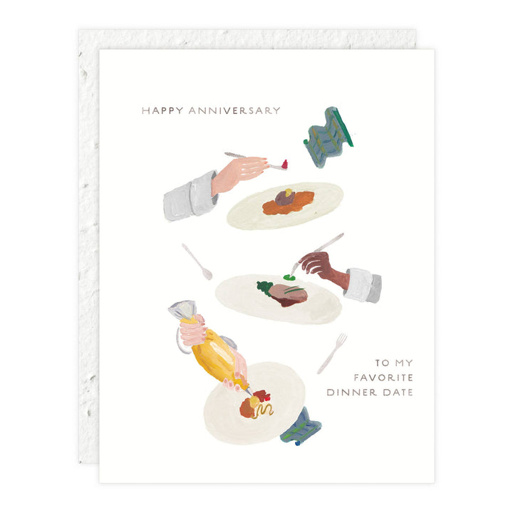Dinner Date - Anniversary Card