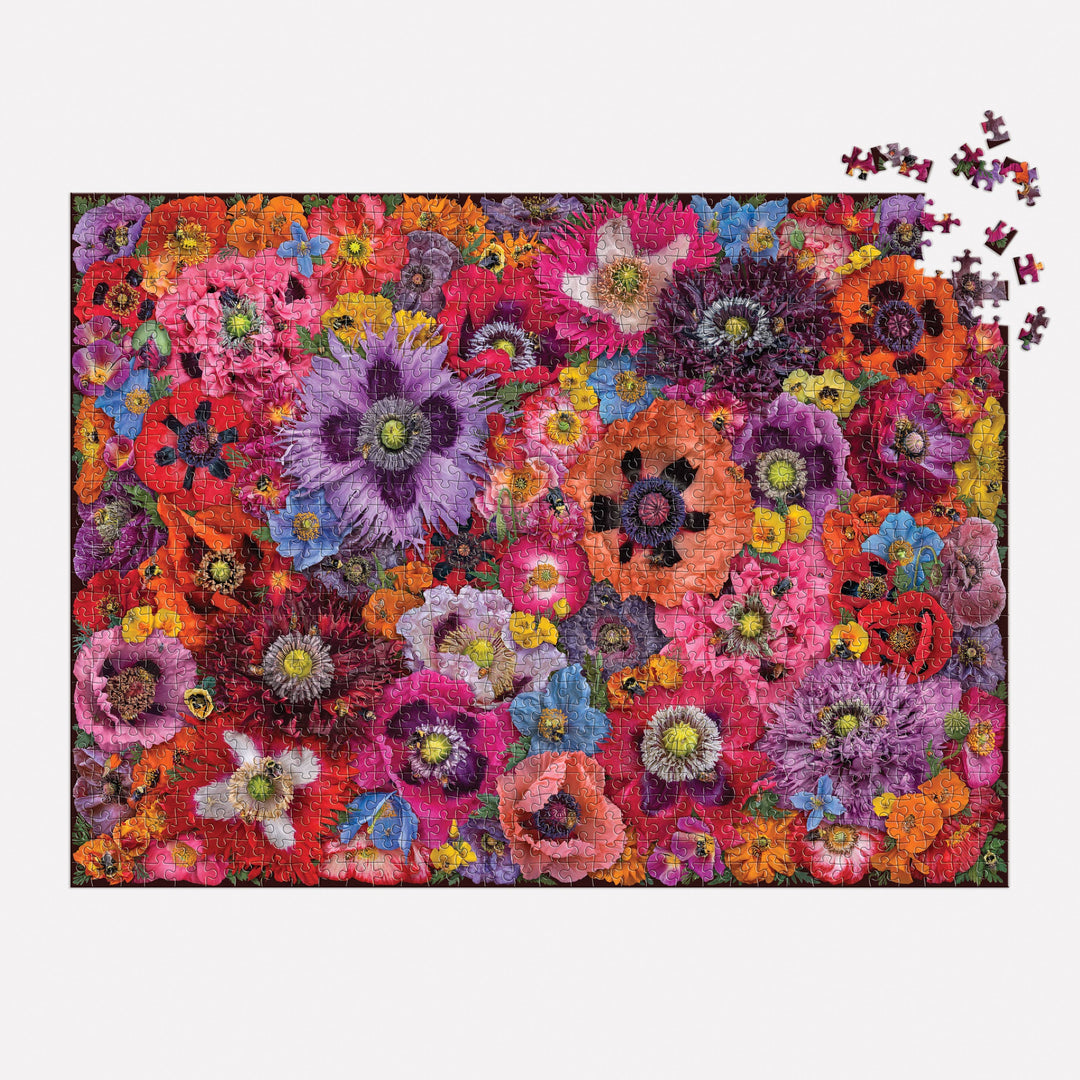 Bees In The Poppies Puzzle, 1000 Piece