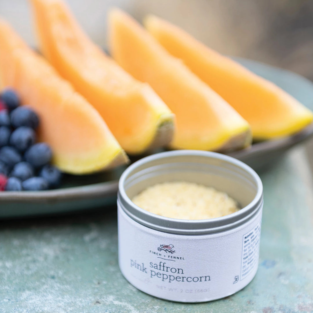 Saffron Pink Peppercorn Sea Salt