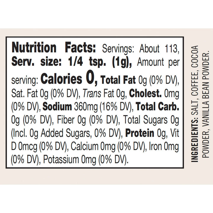 Mocha Vanilla Sea Salt