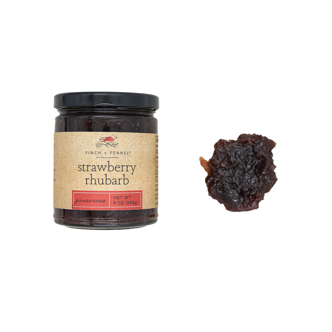 Strawberry Rhubarb Preserves, 9 Oz.
