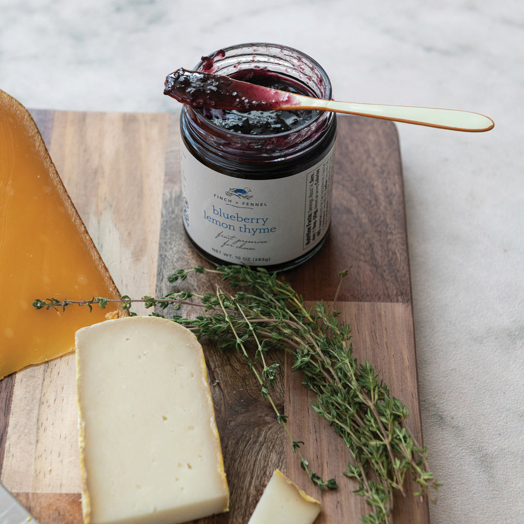 Blueberry Lemon Thyme Fruit Preserves For Cheese, 10 oz.