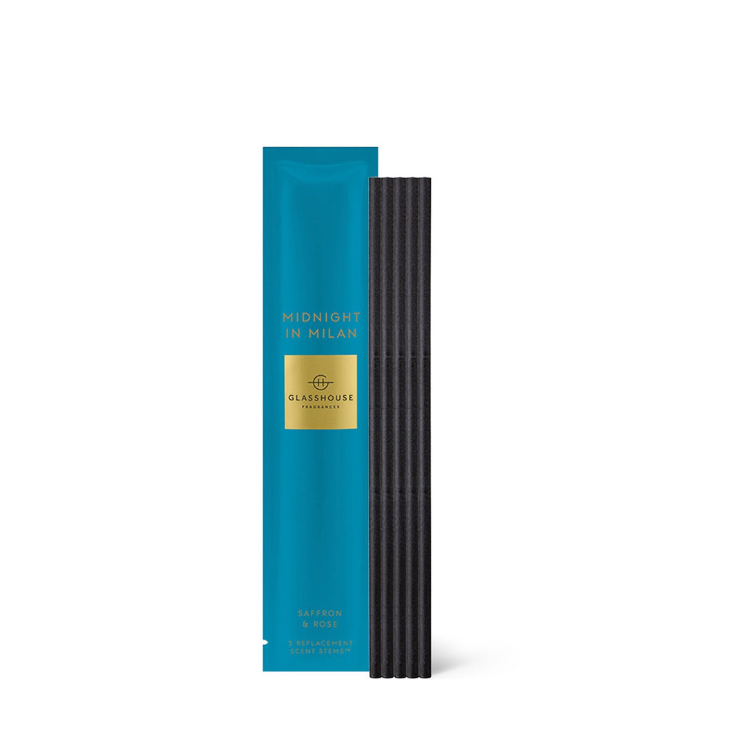 5 Replacement Scent Stems - MIDNIGHT IN MILAN