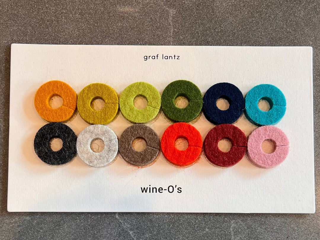 Merino Wool Wine Markers, Set Of 12