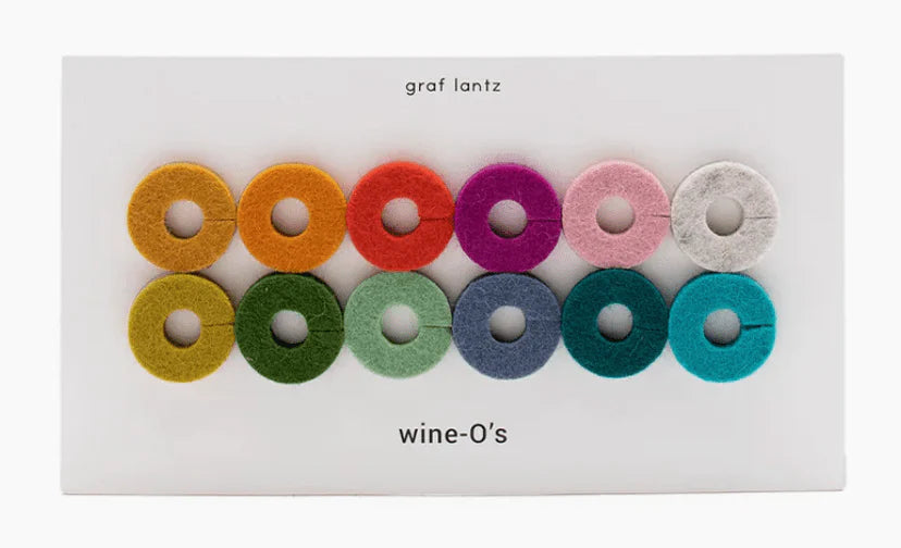 Merino Wool Wine Markers, Set Of 12