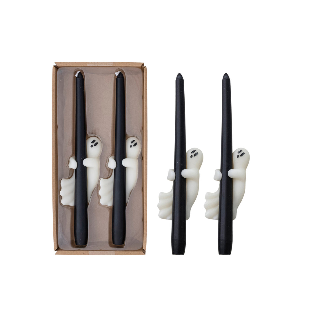 Ghost Taper Candles, Set of 2