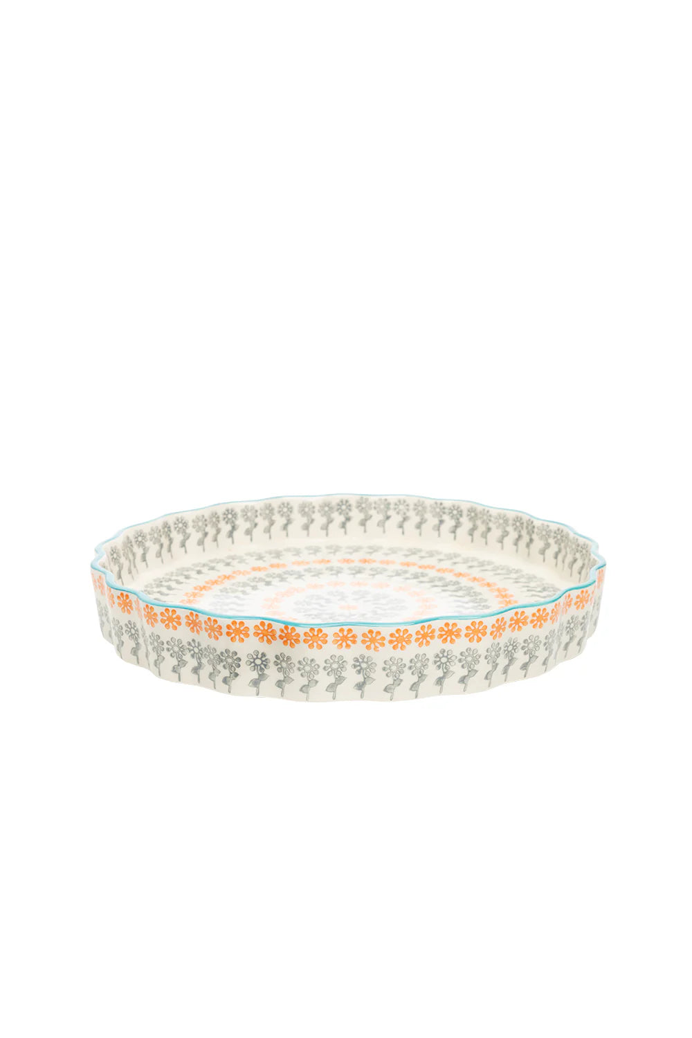 Orange Burst Quiche Dish