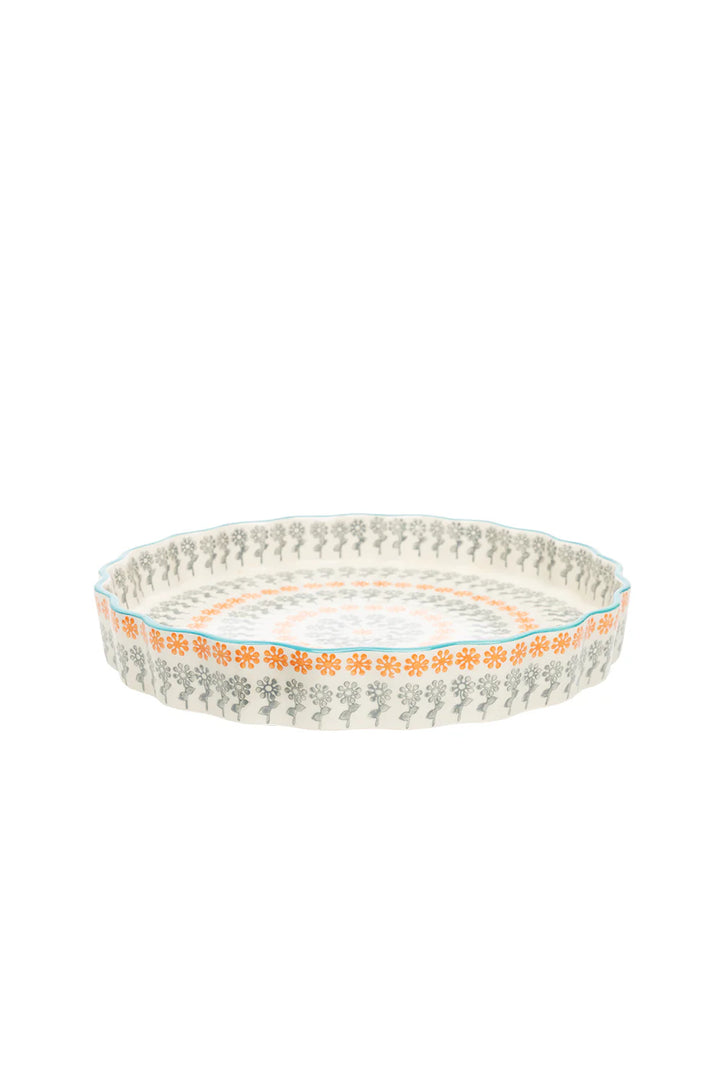 Orange Burst Quiche Dish