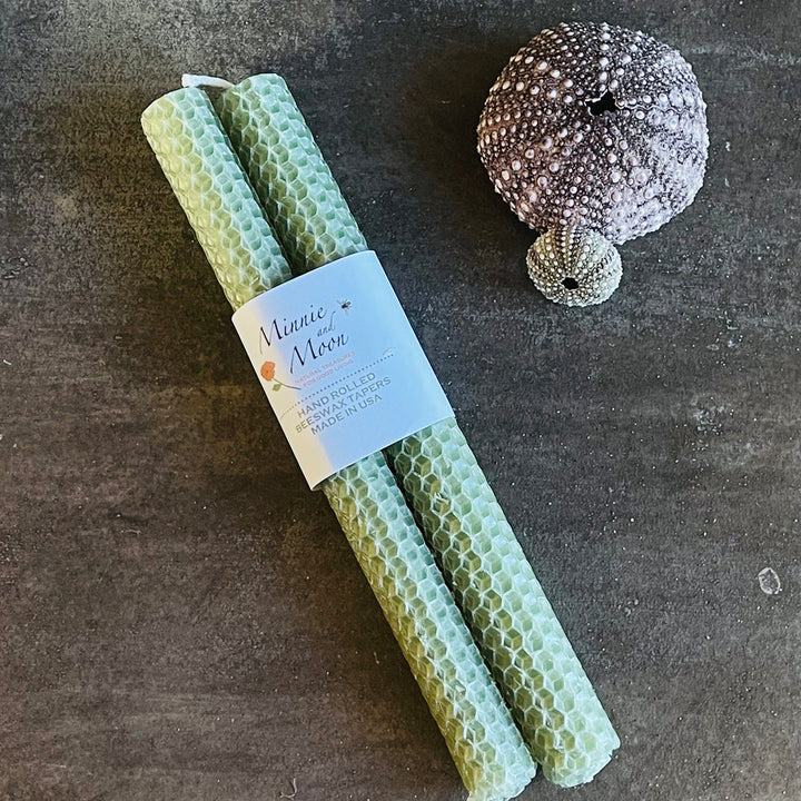 Hand Made Honeycomb Beeswax Taper Candles