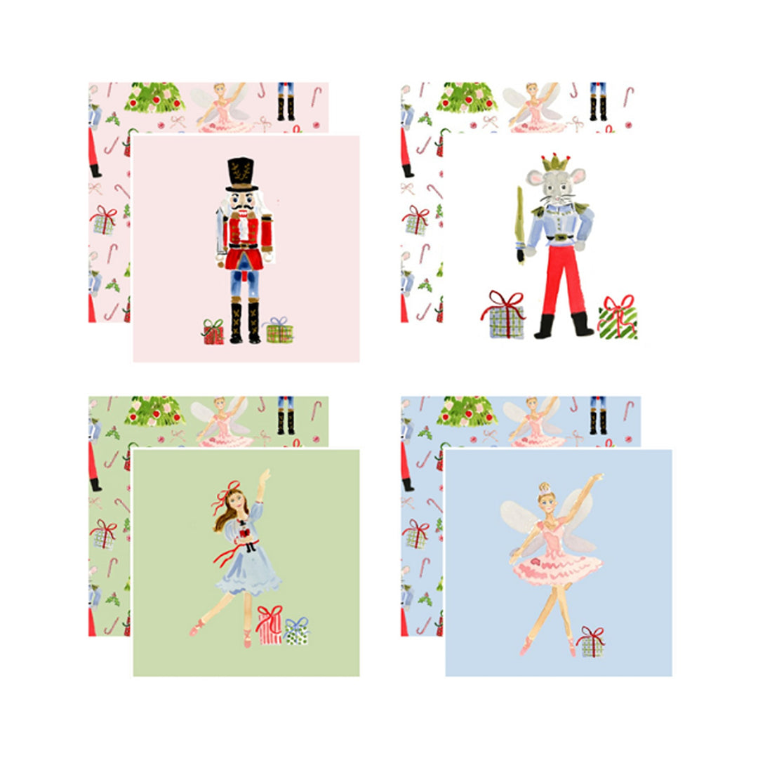 Nutcracker Ballet Coasters Set/4