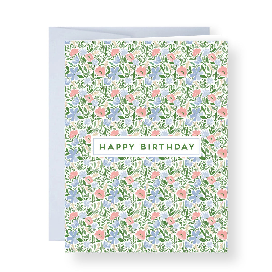 Birthday Covered Flowers Greeting Card