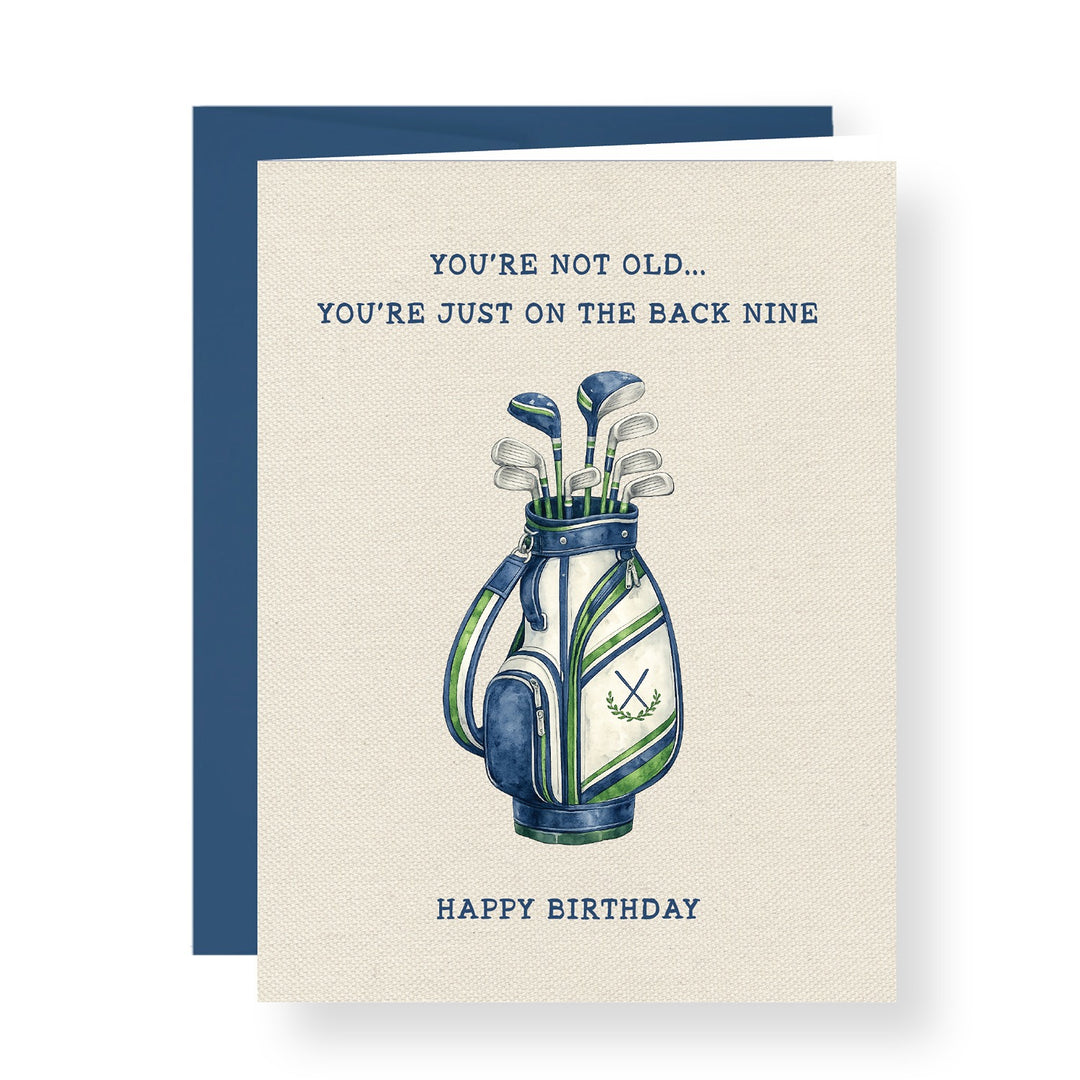 Back Nine Birthday Greeting Card