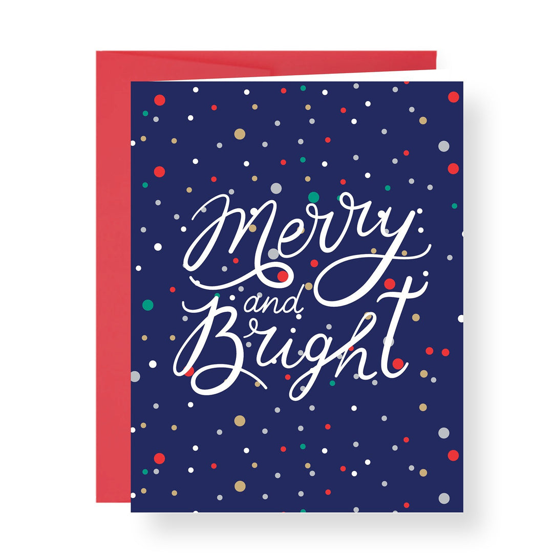 Merry & Bright Dots Greeting Card