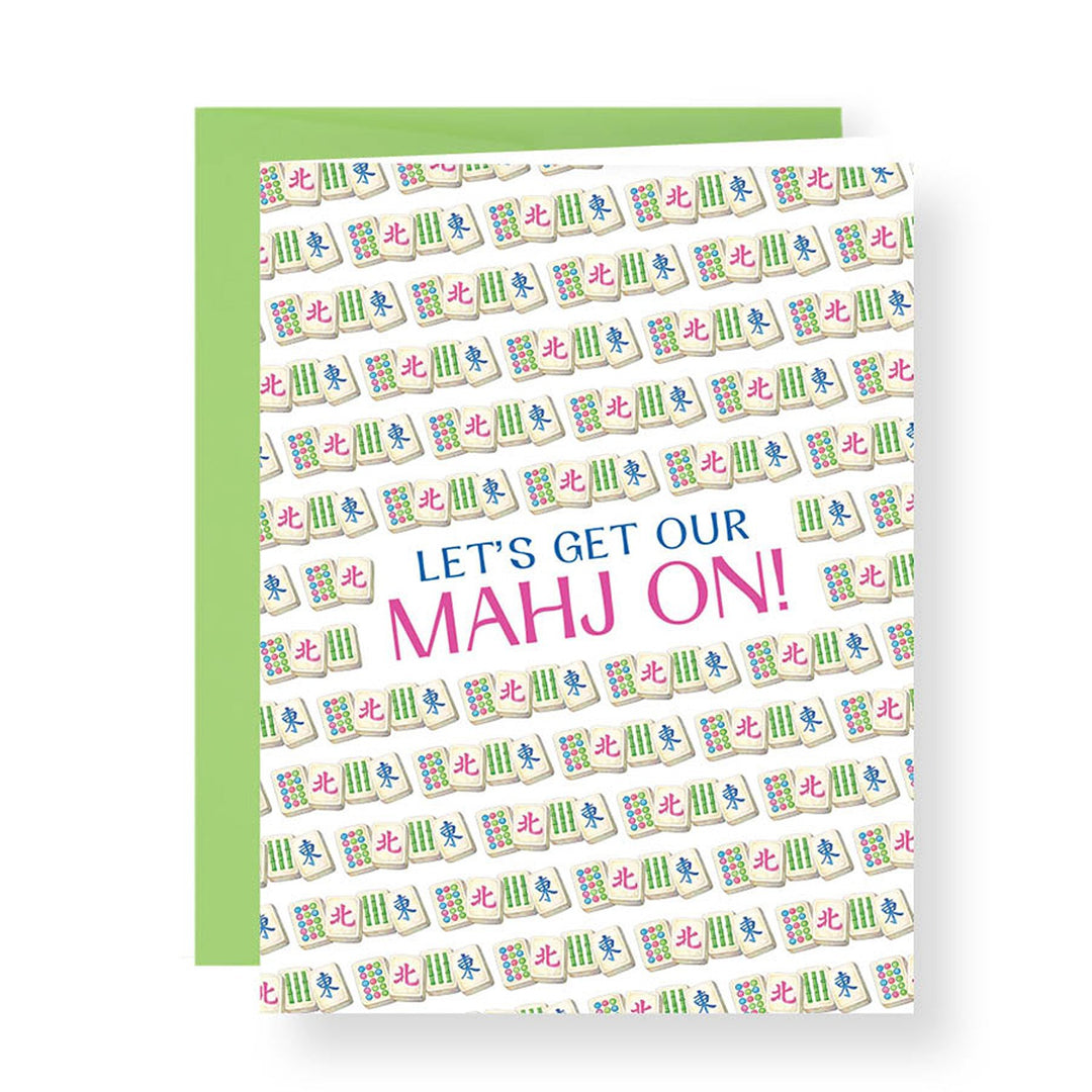 Let's Get Our Mahj On! Greeting Card