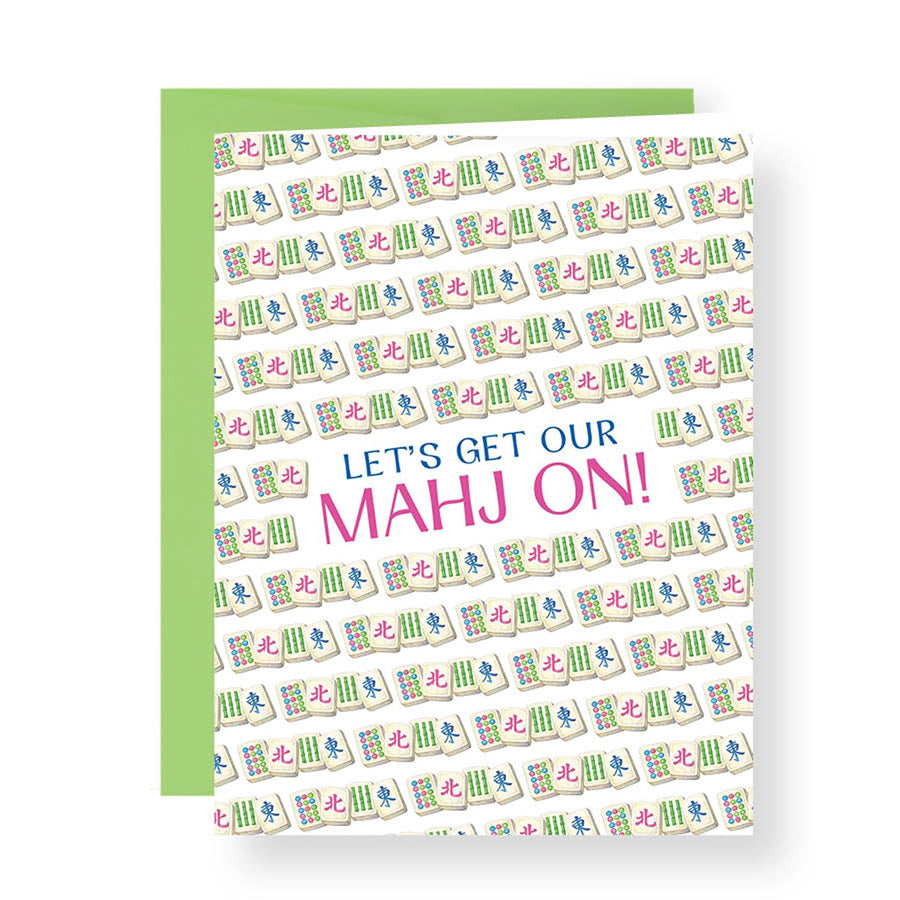 Let's Get Our Mahj On! Greeting Card
