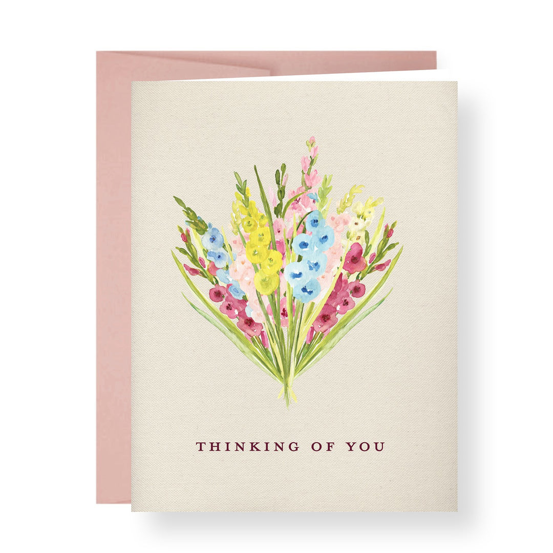 Sympathy Floral Bouquet Greeting Card