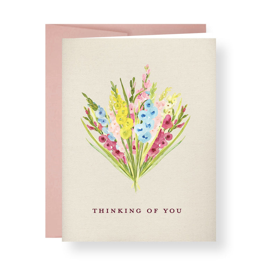 Sympathy Floral Bouquet Greeting Card