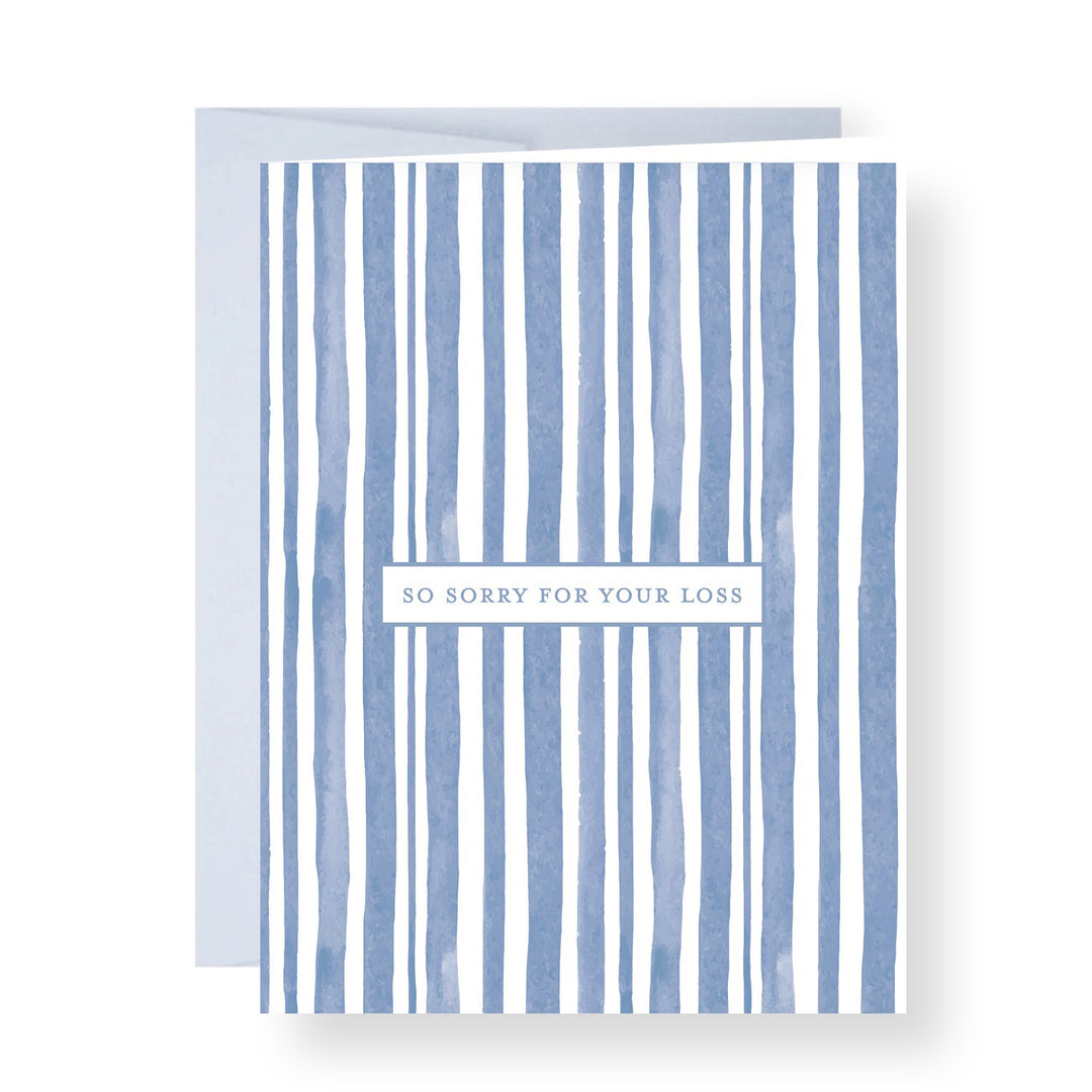So Sorry Stripes Greeting Card
