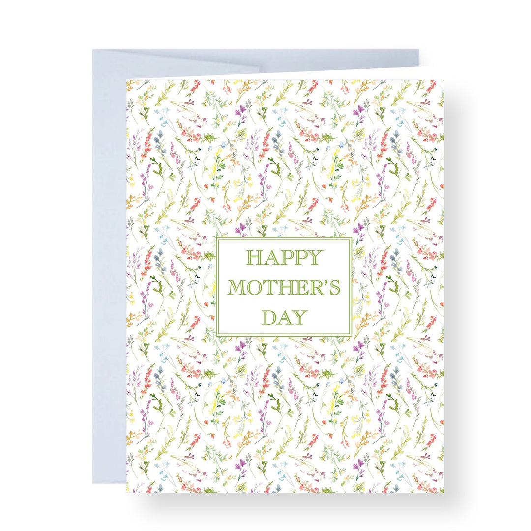 Mother's Day Flower Pattern Greeting Card