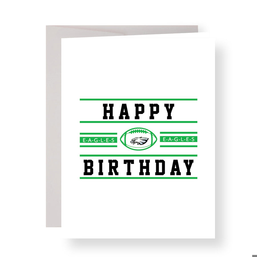 E-A-G-L-E-S Happy Birthday Greeting Card