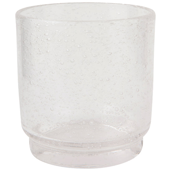 Clear Bubbled Glass