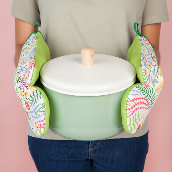 Bouquet Oven Mitts, Set Of 2