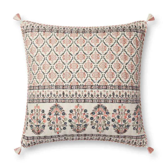 Pillow Pink/Multi 22x22