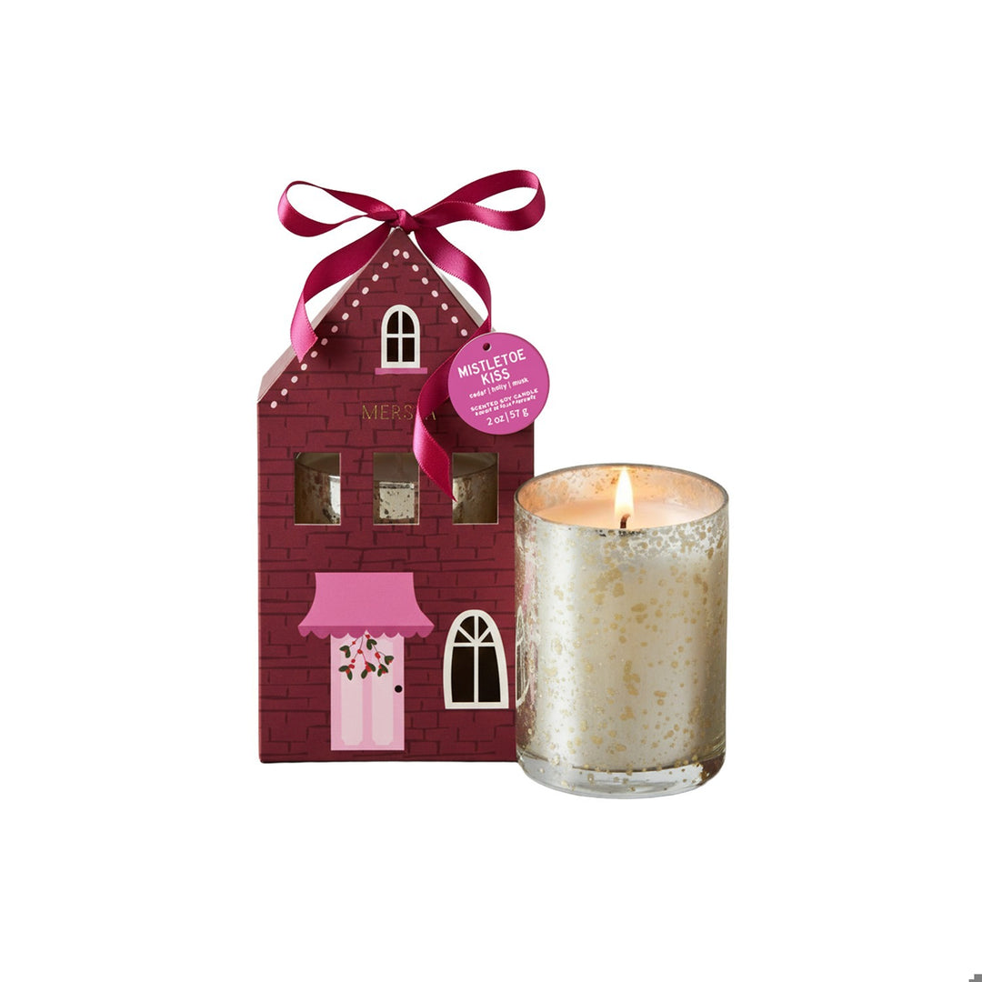 House Votive Candle - Mistletoe Kiss
