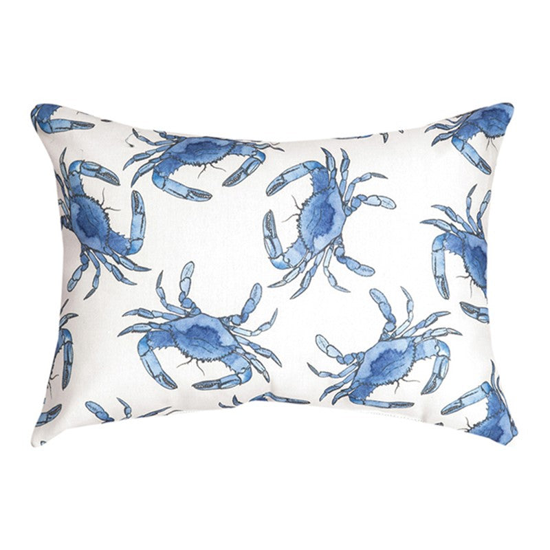 Blue Crab Climaweave Pillow, 18" x 13"