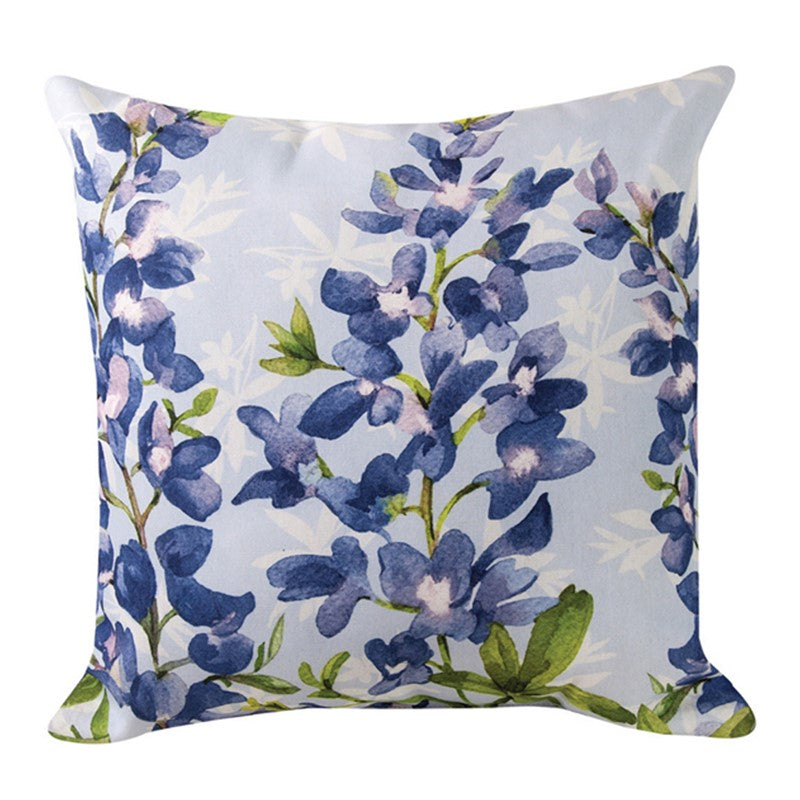 Blue Bonnets Climaweave Pillow, 18" x 18"