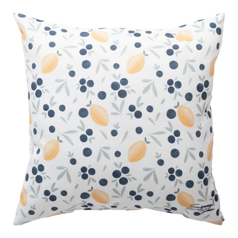 Lemon Berry Cimaweave Pillow, 18" x 18"