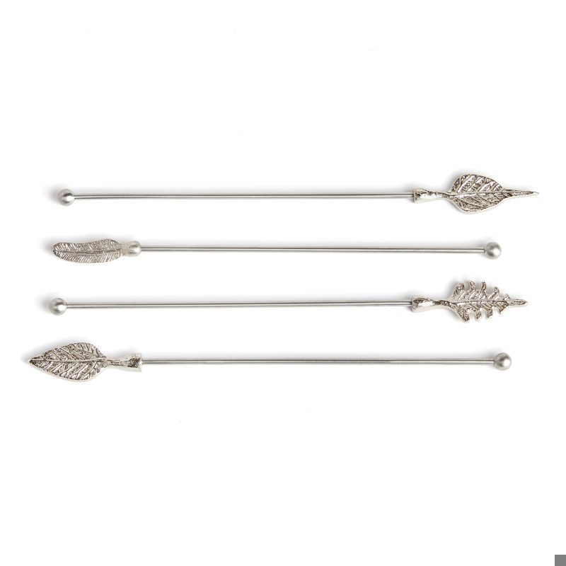LEAF SWIZZLE STICKS, SET OF 4