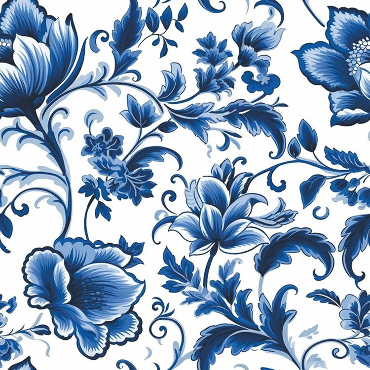 BEV- DELFT BLUE FLORALS