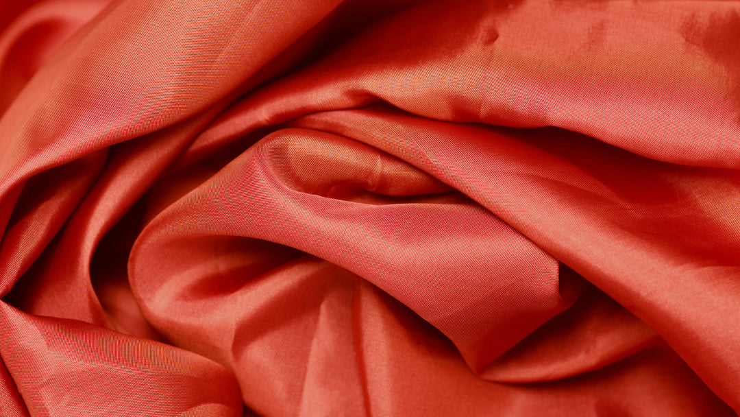 Cochineal on Silk