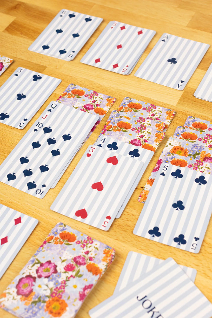 Primavera & Blue Stripes Deck Of Cards