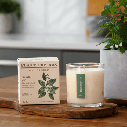 Crushed Mint Plant The Box Candle, 9 Oz