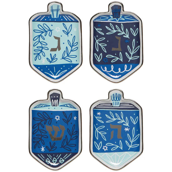 Dreidel Dishes, Set Of 4